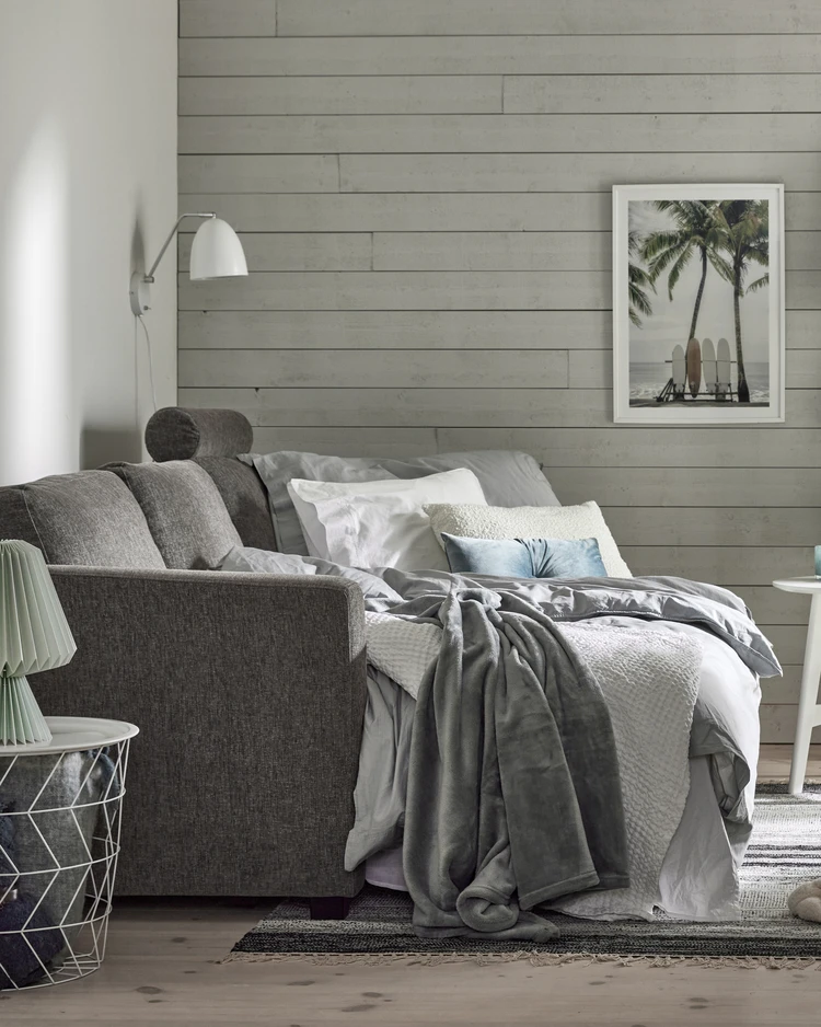 Sandö - Bäddsoffa 3-sits med flyttbar schäslong - inspiration