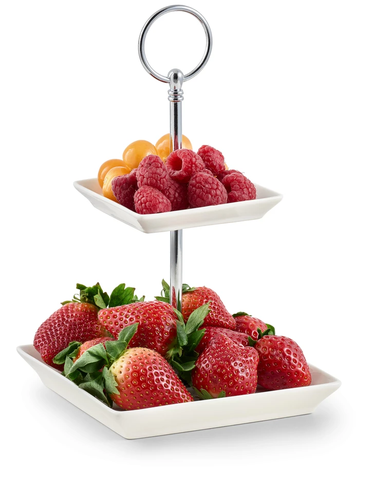 Cookie - Serveringsset, 10,5-14,5x10,5-14,5x24,3 cm - Vit