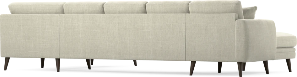 Eden - 3-sits soffa med schäslong vänster och divan höger - Beige