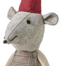 Bernard & Bianca - Tomte, 18x15x60 cm - Röd