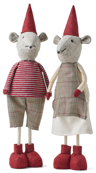 Bernard & Bianca - Tomte, 18x15x60 cm - Röd