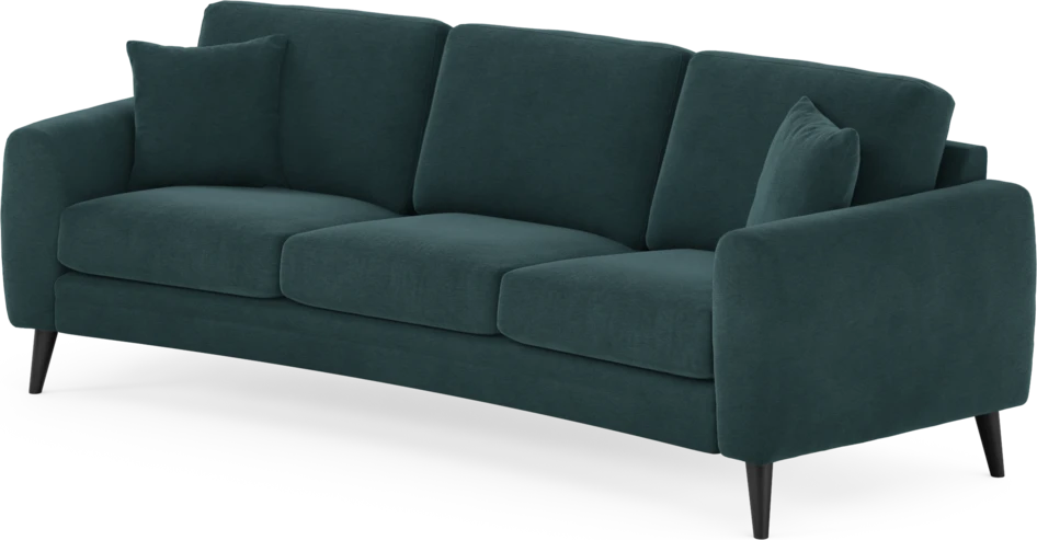 Eden - 3-sits soffa svängd - Blå