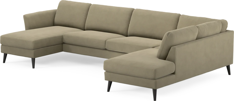 Bridge - 3-sits soffa med schäslong vänster och divan höger - Beige