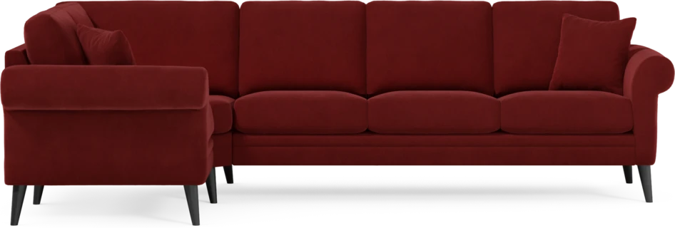 Eden - Hörnsoffa, 1+3-sits - Röd