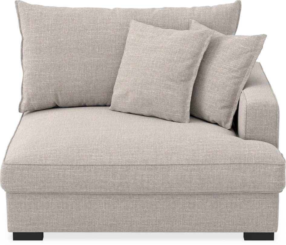 Rossi - 1,5-sits med armstöd höger - Beige