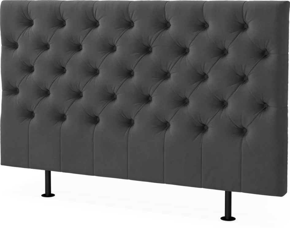 Cape pikerad - Sänggavel, 90-210 cm - Grå