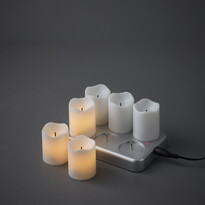 ChargeMe - LED-ljus, 15x9,5x7,5 cm, 6 ljus, brinntid 6 h - inspiration