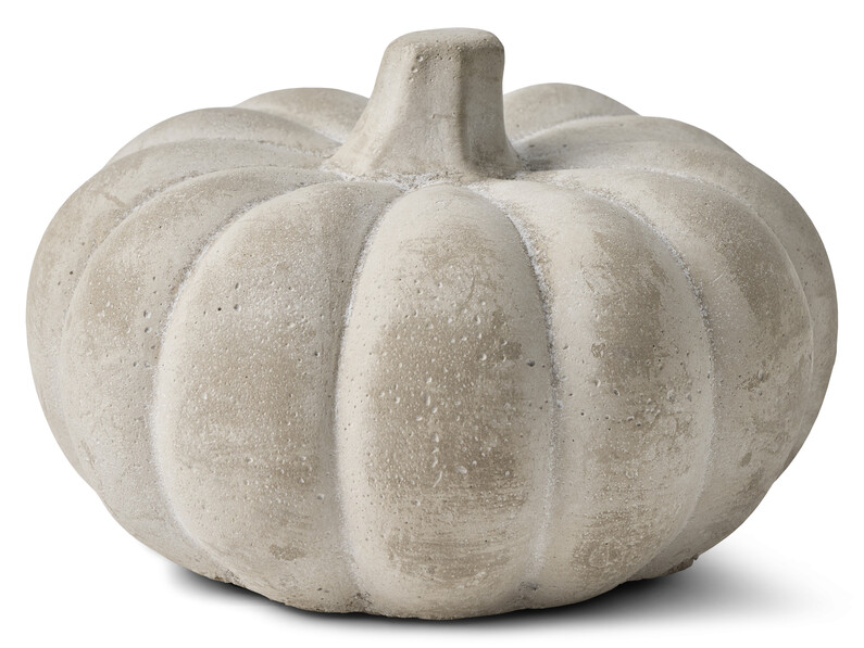 Pumpa - Prydnadsföremål, H 8 Ø 12 cm - Grå