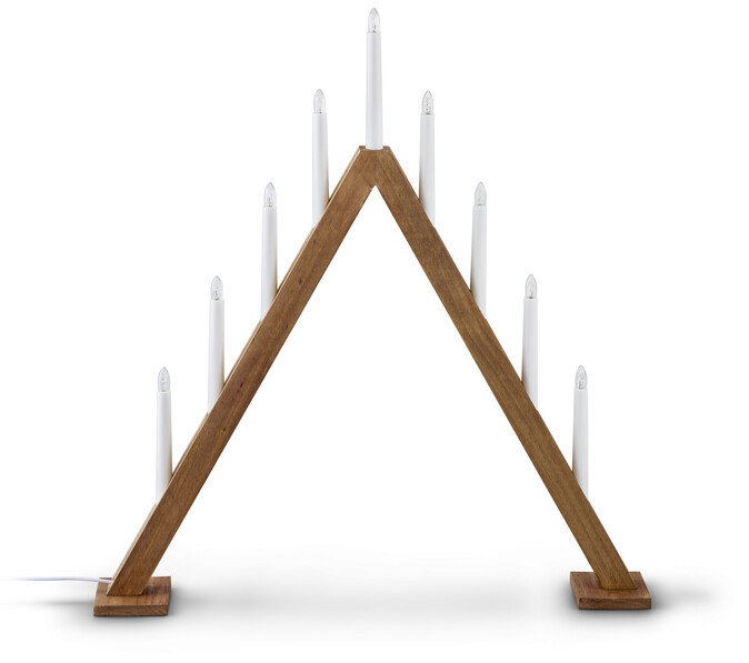 Miro - Adventsljusstake, 60x64x5,5 cm - Brun