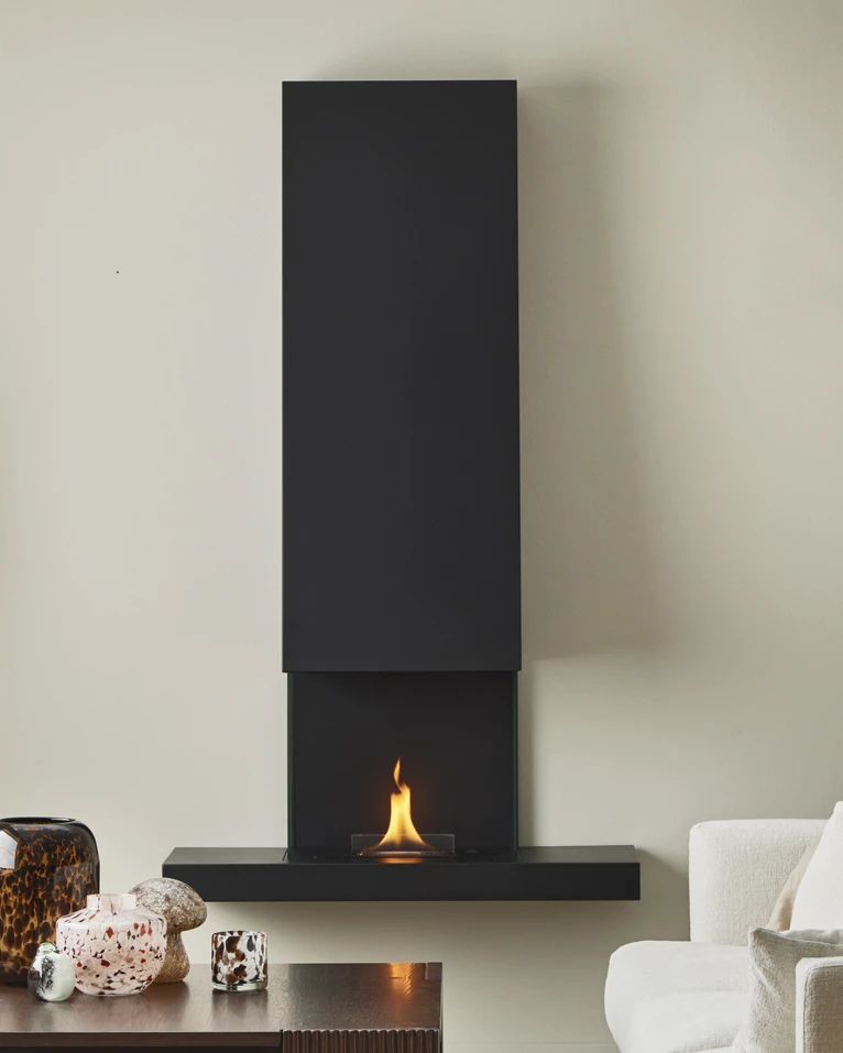 Raff, Öppen spis, vägghängd, 100x40x165 cm