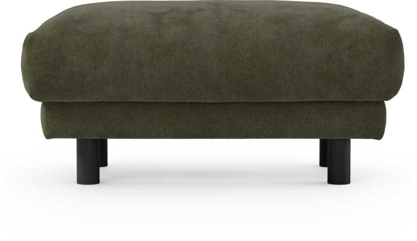 Cherrie - Fotpall 110, fast klädsel - Grön