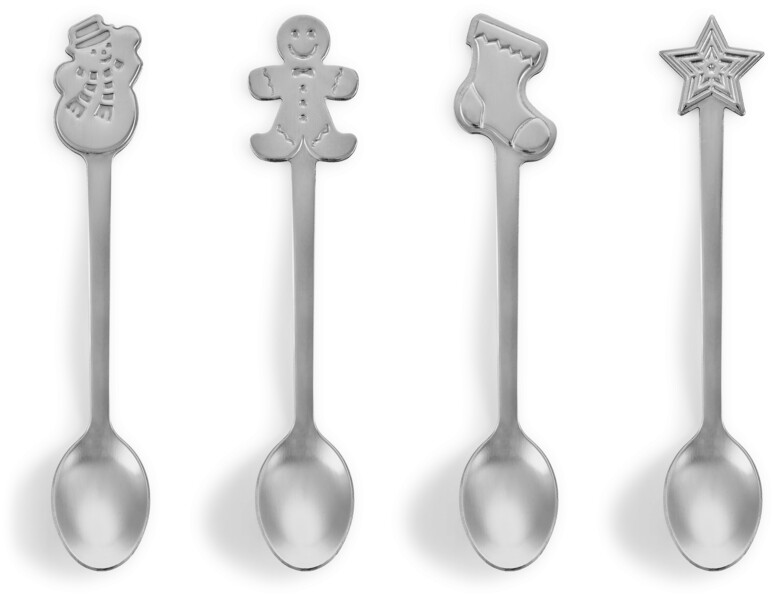 Glögg - Sked, L 13 cm, 4 delar - Grå