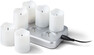 ChargeMe - LED-ljus, 15x9,5x7,5 cm, 6 ljus, brinntid 6 h - Vit
