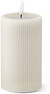 Stråla - LED-ljus, H 13 Ø 7,5 cm, timer - Vit