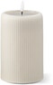 Stråla - LED-ljus, H 15 Ø 10 cm, timer - Vit