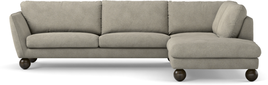 Madison Lux - 3-sits soffa med divan höger - Vit