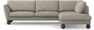 Madison Lux - 3-sits soffa med divan höger - Vit