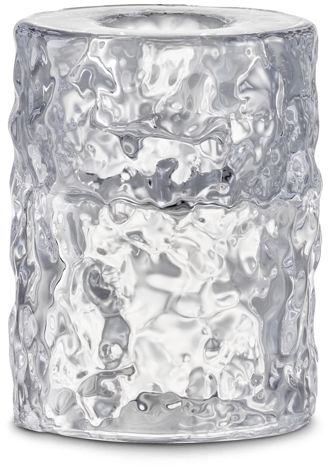 Gina - Ljusstake, H 7,4 Ø 6 cm - Vit