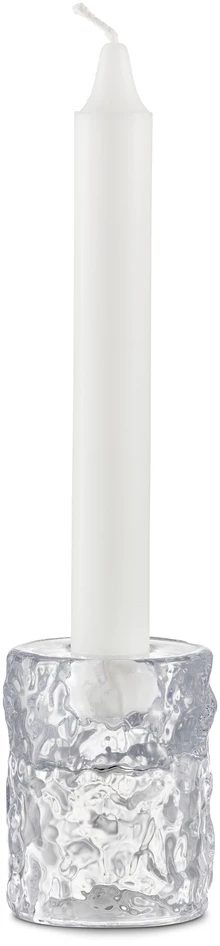 Gina - Ljusstake, H 7,4 Ø 6 cm - Vit