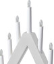 Miro - Adventsljusstake, 46x50x7,5 cm - Vit