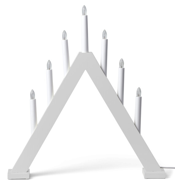 Miro - Adventsljusstake, 46x50x7,5 cm - Vit