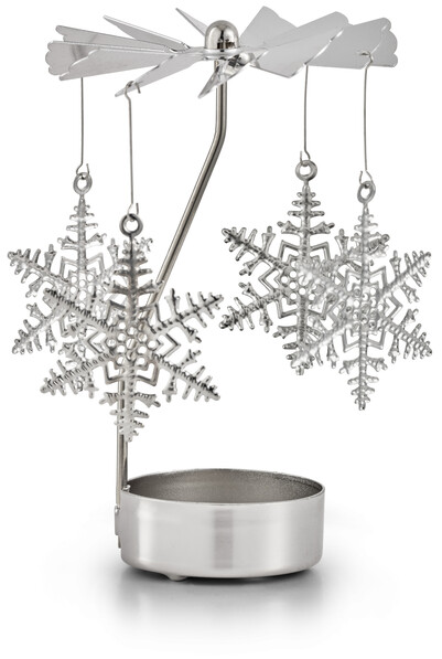 Snöflinga - Änglaspel, H 12,5 Ø 4,5 cm - Grå