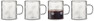Isa - Mugg, 8,5x6x6,5 cm, 4-pack - Vit