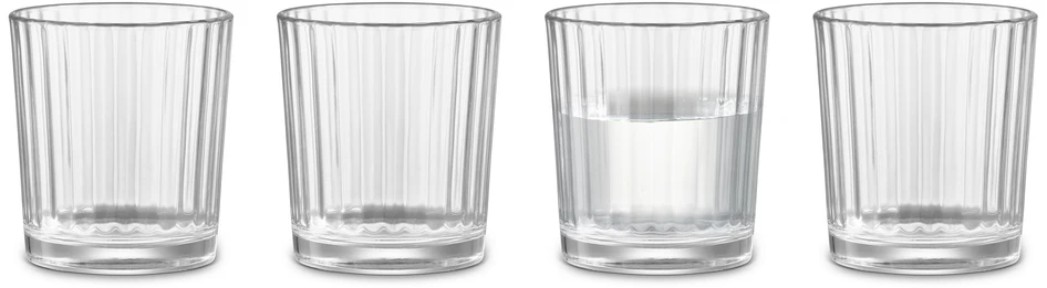 Dricka - Glas, H 8,7 Ø 7,8 cm, 25 cl, 4-pack - Vit