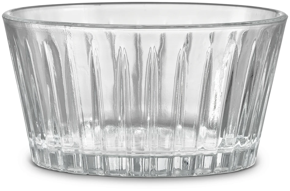 Anja Stripe - Skål, H 6 Ø 11,5 cm - Vit
