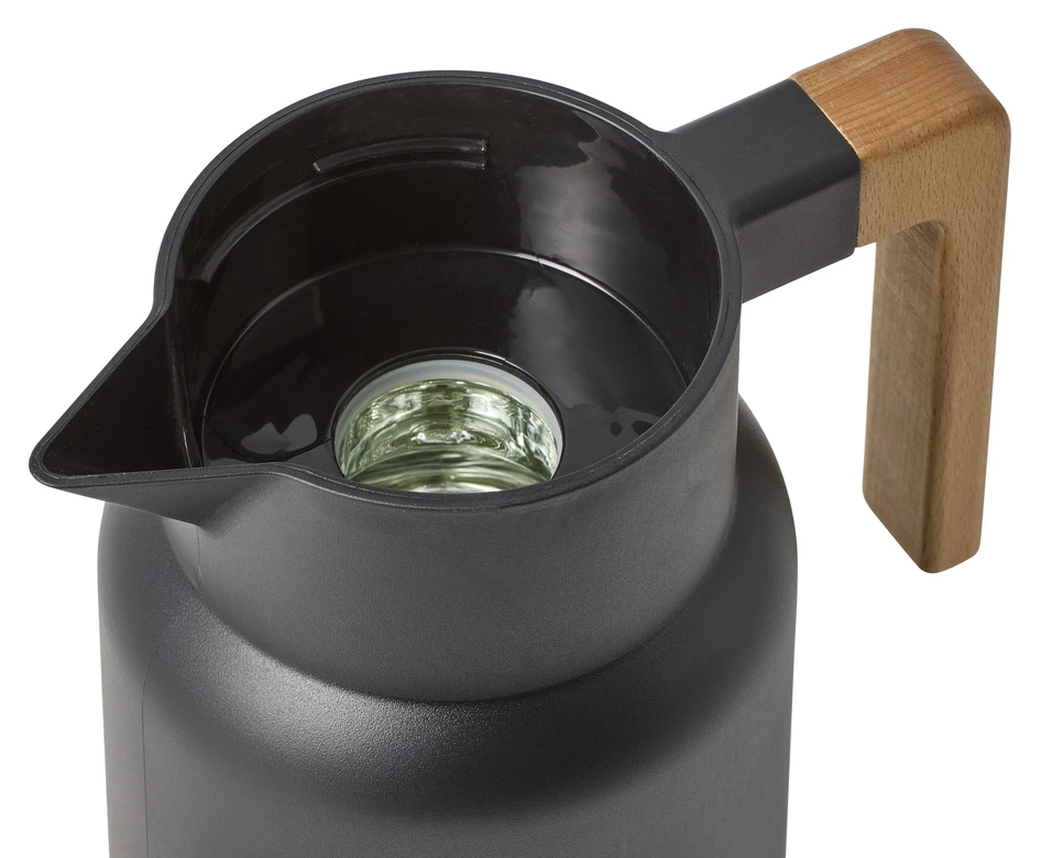 Thermos - Termoskanna, H 25 Ø 12,5 cm, 1 liter - Svart