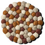 Wooly - Grytunderlägg, Ø 21 cm - Orange