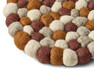 Wooly - Grytunderlägg, Ø 21 cm - Orange