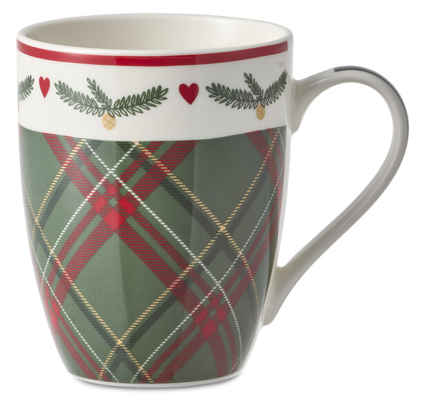 Juletid - Mugg, H 10,5 Ø 8,2 cm, 34 cl - Grön