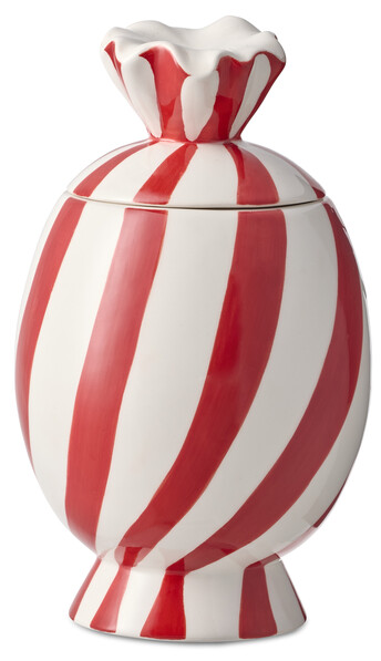 Caramel - Burk, H 18,3 Ø 11 cm - Röd
