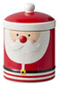 Santa Claus - Burk, H 19 Ø 14 cm - Röd