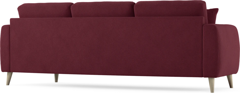 Eden - 3-sits soffa svängd - Röd