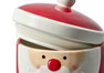 Santa Claus - Burk, H 19 Ø 14 cm - Röd