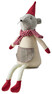 Bernard & Bianca - Tomte, 15x10x45 cm - Röd