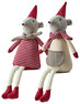 Bernard & Bianca - Tomte, 15x10x45 cm - Röd
