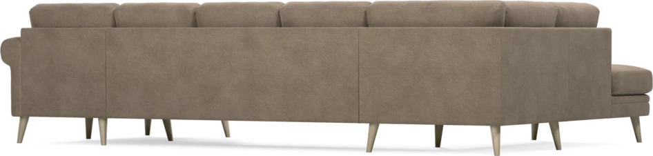 Eden - 3-sits soffa med divan vänster och schäslong höger - Brun