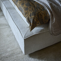 Delux Sign - Sängram inkl. gavel med resårkassett Delux Sense och bäddmadrass Sleep, enkelsäng, bäddmått 120 cm - inspiration