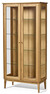 Ekerö - Vitrinskåp, 92x43x195,5 cm - Beige