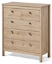 Molly - Byrå med 5 lådor, 82x38,5x99 cm - Beige