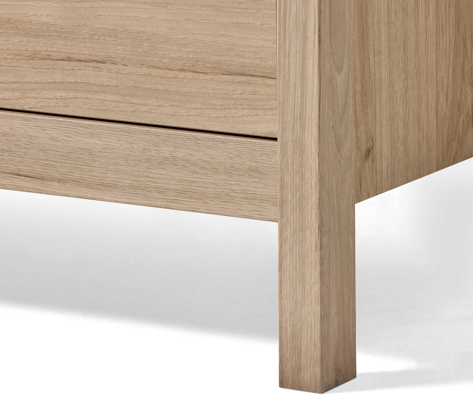 Molly - Byrå med 8 lådor, 160x38,5x80 cm - Beige