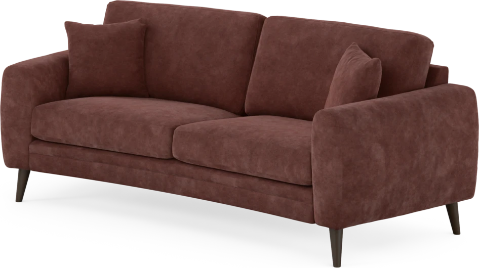 Eden - 2,5-sits soffa svängd - Röd