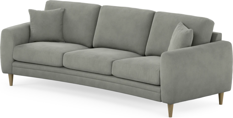 Eden - 3-sits soffa svängd - Grå