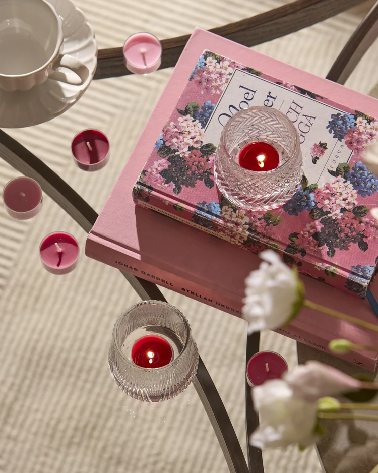 Viola - Doftljus, Rose, 30-pack, brinntid 4 h, 13 gr, värmeljus - inspiration