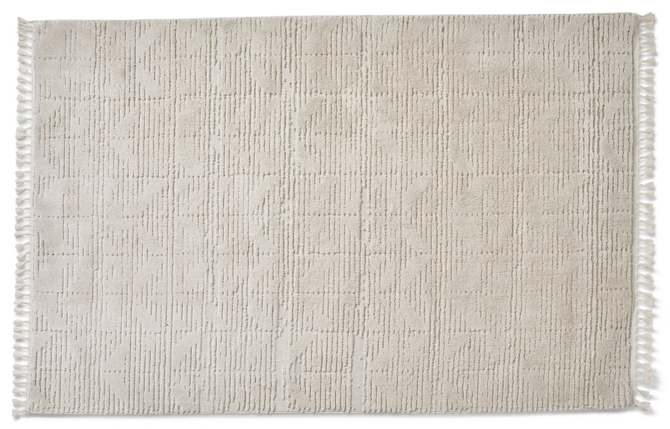 Marmaris - Maskinvävd matta, 160x230 cm - Vit