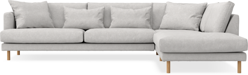 Harper - 3-sits soffa med divan höger - Grå