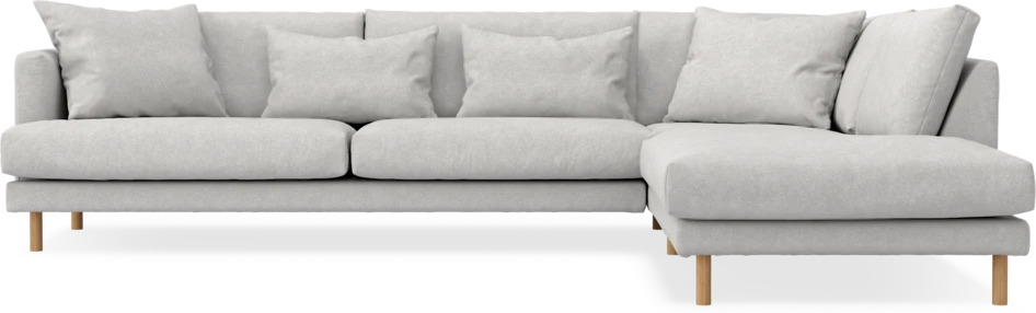 Harper - 3-sits soffa med divan höger - Grå